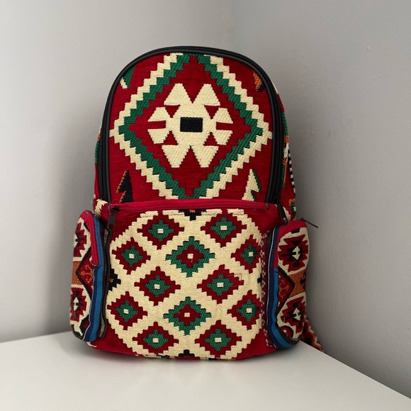 Handbags - Turkish Kilim Hippie Boho Style Backpack